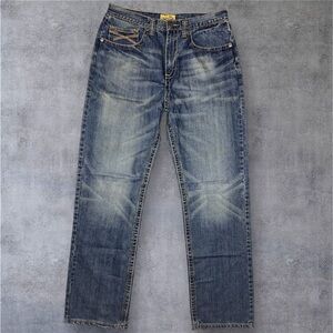 Wrangler Men's Relaxed Fit Faded Blue Jeans